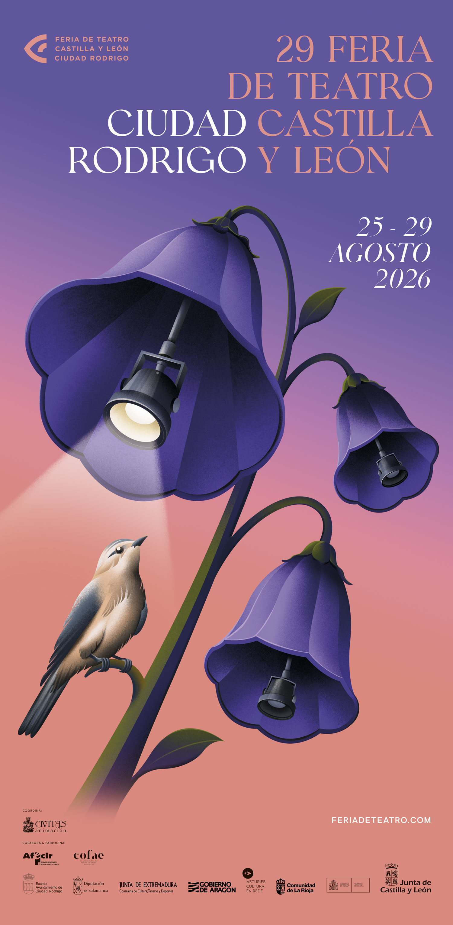 Cartel oficial de la 29 Feria de Teatro de Castilla y León 2026